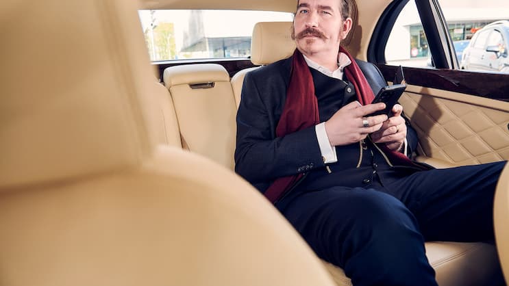Bentley-Fan Niklas Nikolajsen.