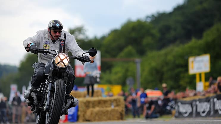 BMW-Caferacer mit Boxermotor: Beim 101-Sprint am Glemseck gewinnt nicht immer die stärkere Maschine.