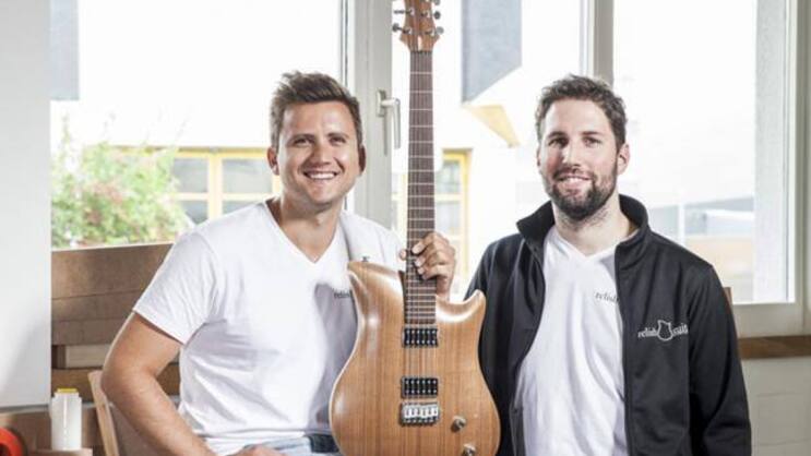 Die Gründer von Relish Guitar: Silvan Küng (links) und Pirmin Giger.