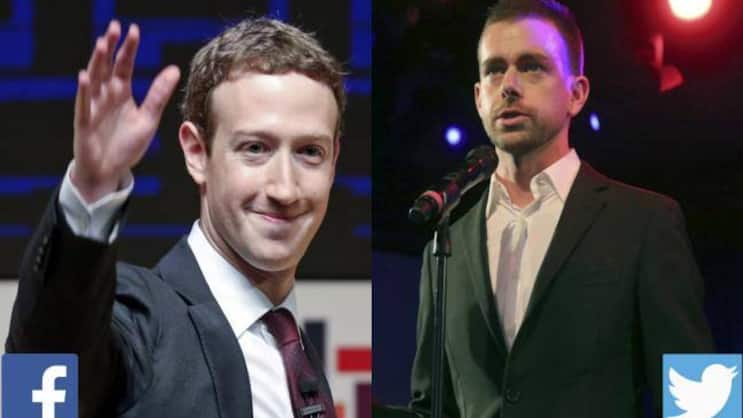 Mark Zuckerberg und Jack Dorsey: Richtig jubeln kann nur einer. Keystone
