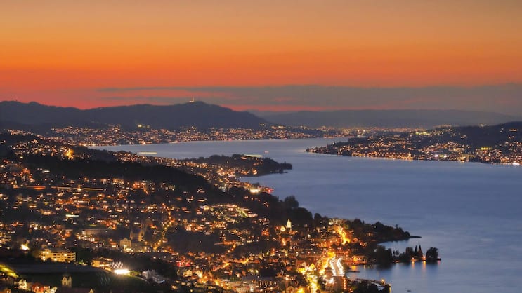 Blick über die Zürichseeregion.