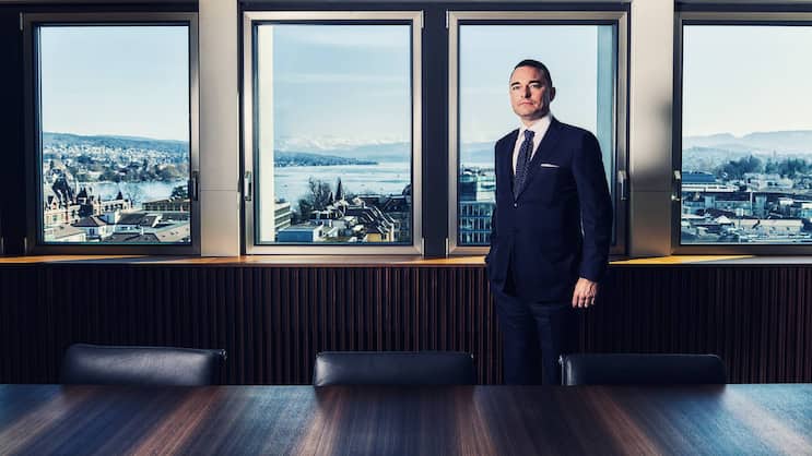 Lars Windhorst in seinem Büro in Zürich. Hier führte früher der russische Oligarch Viktor Vekselberg seine Geschäfte.