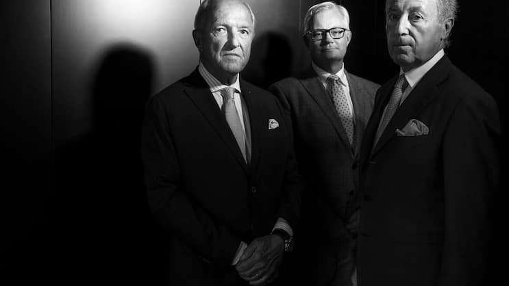 Jörg Neef, Victor Schmid und Aloys Hirzel.