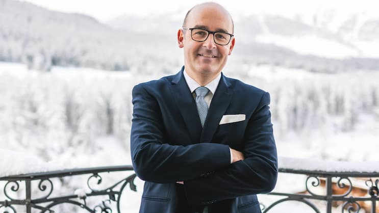 Marc Eichenberger, Gastgeber im Grand Hotel Kronenhof in Pontresina, ist der BILANZ-Hotelier des Jahres 2021.