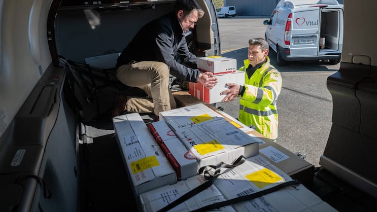 Cargoflug: Der Pilatus-Flieger kann bis zu 800 Kilogramm Waren transportieren.