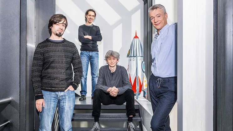 Gründer von Spitch: Javier Dieguez, Francisco Campillo, Igor Nozhov, Alexey Popov (v.l.) automatisieren den Dialog mit Kunden.