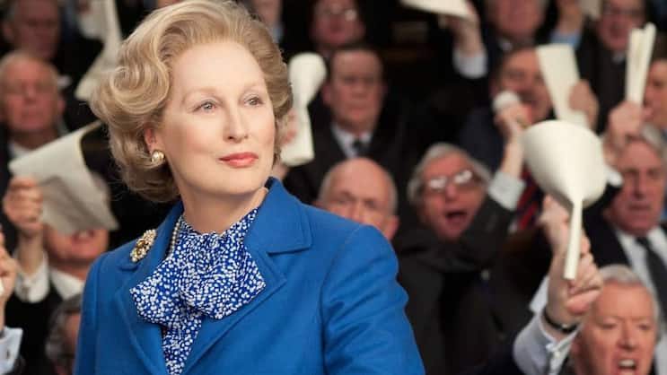 Meryl Streep in der Rolle der neoliberalen englischen Premierministerin Margaret Thatcher. (Bild: Keystone)