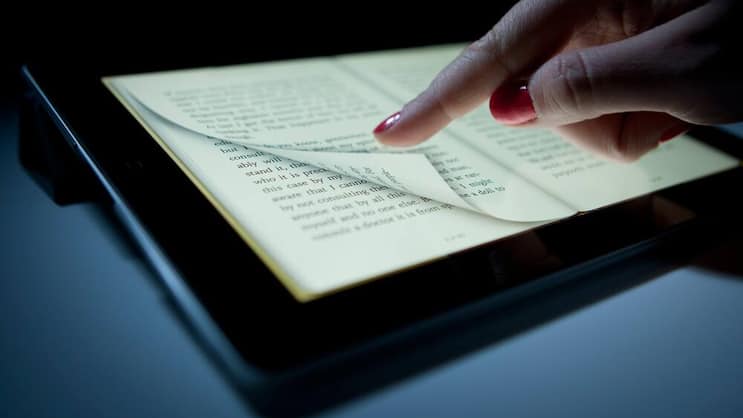 Digital: Die Produktion der E-Books ist noch der Printproduktion nachgestellt.Bloomberg