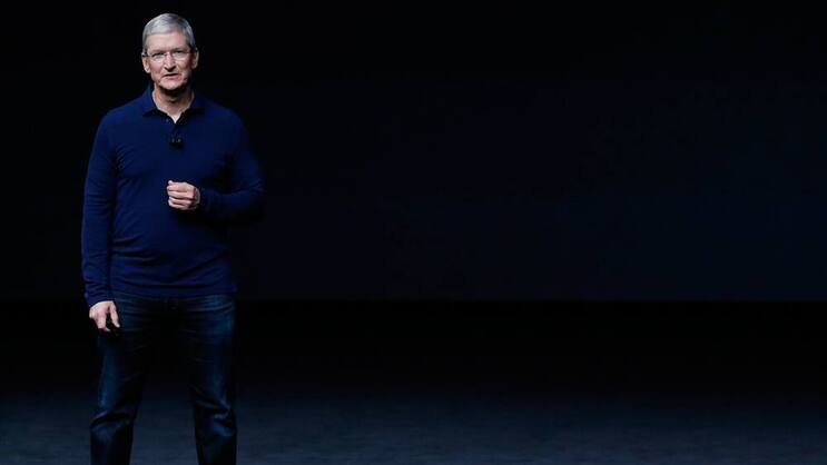 Tim Cook: Der Apple-Chef verweist auf rosige Aussichten. Keystone