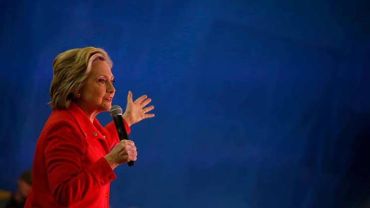 Hat es ausgerechnet mit den Wählerinnen schwer: Hillary Clinton. Keystone