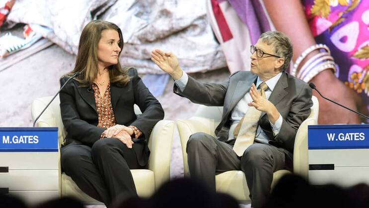 Melinda und Bill Gates: Gemeinsame Stiftung ist bei Sika engagiert. Keystone