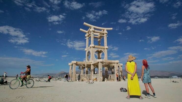 Festival Burning Man: Es herrscht die Praxis des Schenkens. Keystone