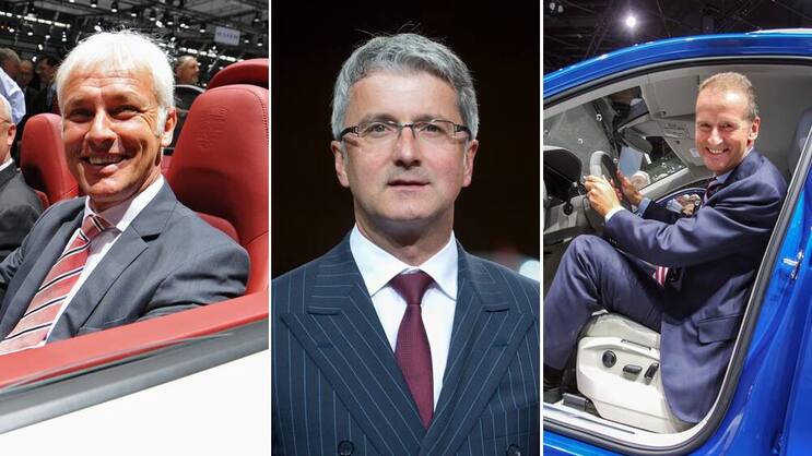 Mögliche Nachfolger: Matthias Müller, Rupert Stadler und Herbert Diess (v.l.).  Keystone