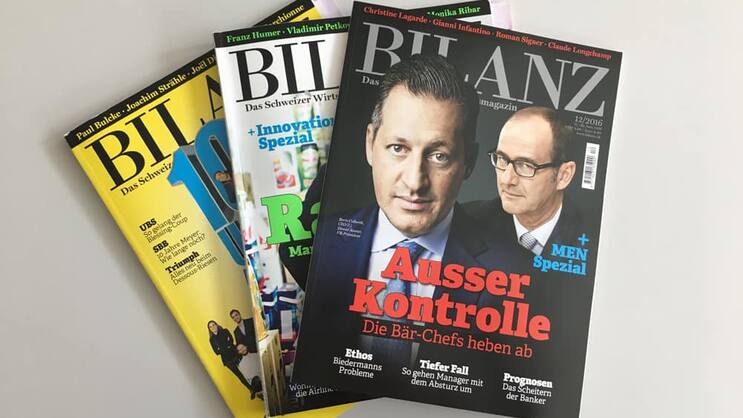 Ausgaben: Die «Bilanz» wechselt in den Monatsrythmus.  Corinna Clara Röttker