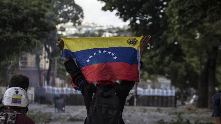 Protest in Venezuela: Das Land leidet unter seiner Ölabhängigkeit. Keystone