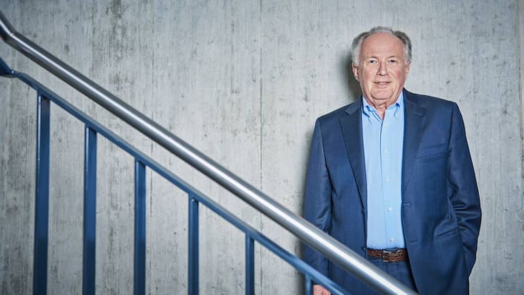 Zu Besuch in der «Bilanz»-Redaktion: Ex-Roche-Präsident Franz Humer. René Ruis