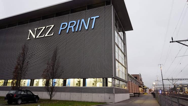 NZZ-Druckerei in Schlieren: Abschreiber von 55 Millionen Franken. Keystone