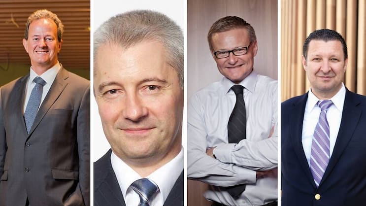 Die Favoriten: Beat Zahnd, Fabrice Zumbrunnen, Mario Irminger und Markus Laenzlinger (v.l.).