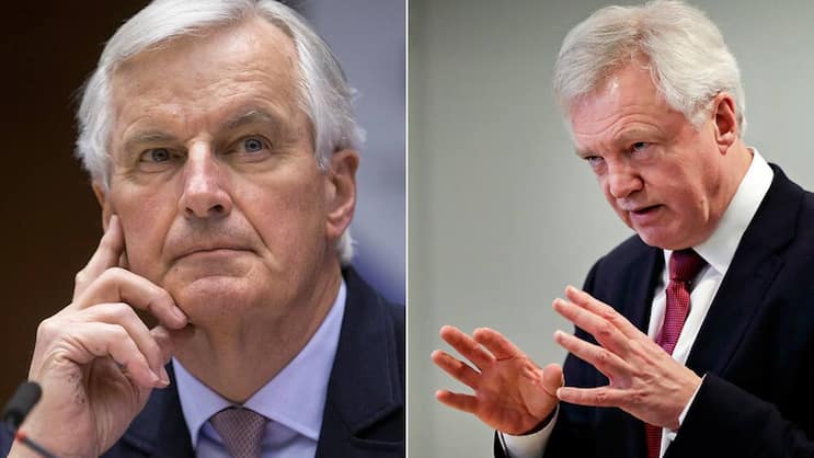 Michel Barnier (l.) und David Davis: Monsieur und Mister Brexit. Keystone
