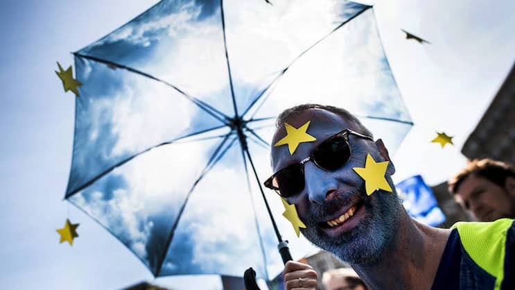 Pulse of Europe: Die Bürgerinitiative demonstriert für Europa. Keystone