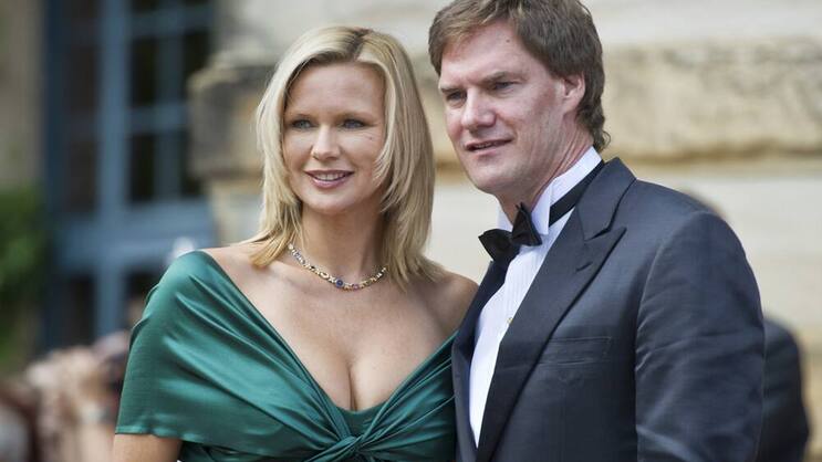 Carsten Maschmeyer mit seiner Verlobten Veronica Ferres.  Keystone