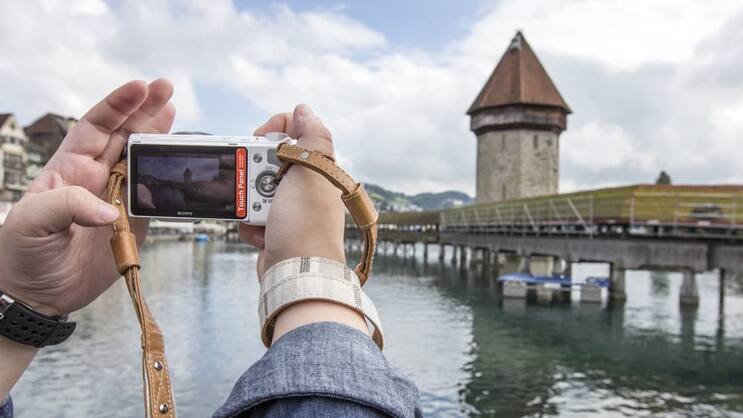 Kapellbrücke: Wahrzeichen der Stadt Luzern. Keystone