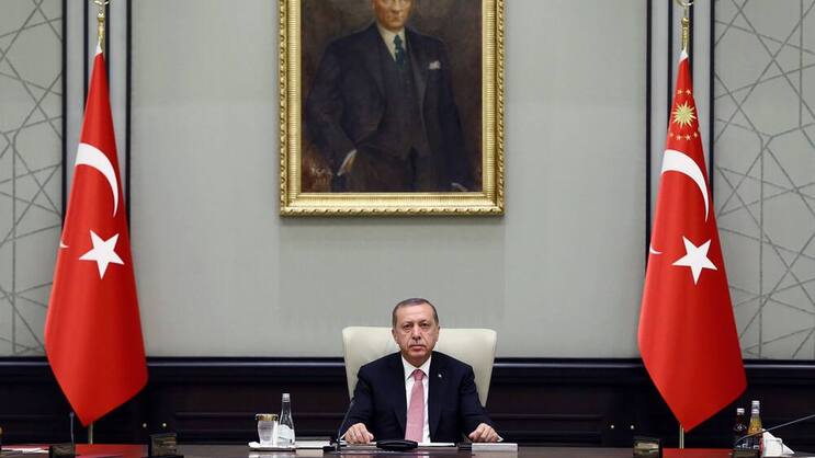 Präsident Erdogan: Zu den Sorgen über den Kurs kommen gemeinsame Interessen. Keystone