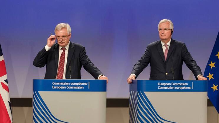 David Davis und Michel Barnier: Die Brexit-Abgesandten zum Stand der Dinge.  Keystone