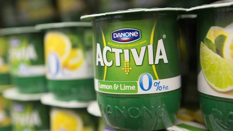 Danone: Seit 2009 haben die Aktien des französischen Konzerns 60 Prozent zugelegt.  Keystone