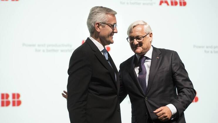 Ulrich Spiesshofer und Peter Voser: Lieferten sich einen Kampf mit Cevian.Keystone