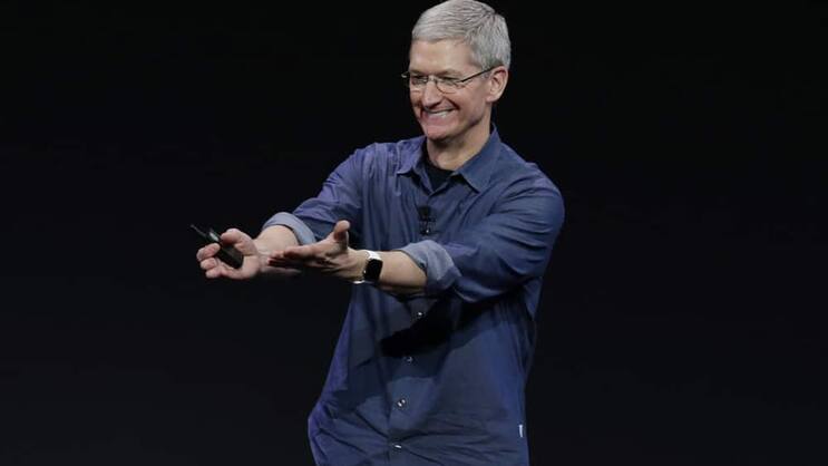 Tim Cook: Schon bald könnte ein Fahrzeug präsentiert werden. Keystone