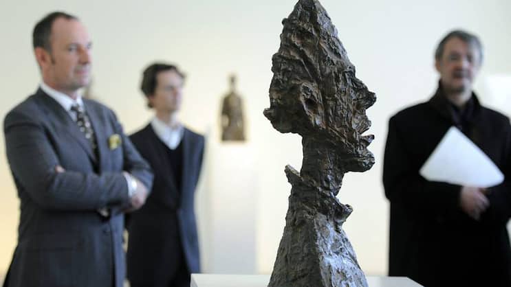 Die Giacometti-Skulptur «Grand tete de Diego» in einer Ausstellung in Zürich im Jahr 2011. (Bild: Keystone)