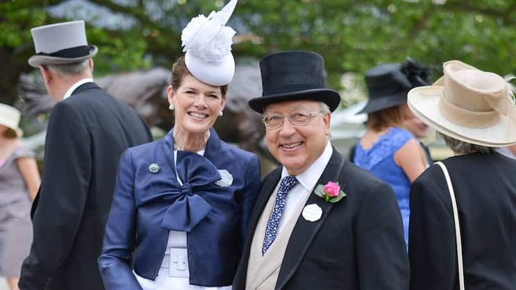 Nur Elitesport: Urs Schwarzenbach und seine Frau am traditionellen Pferderennen in Ascot.  Getty Images