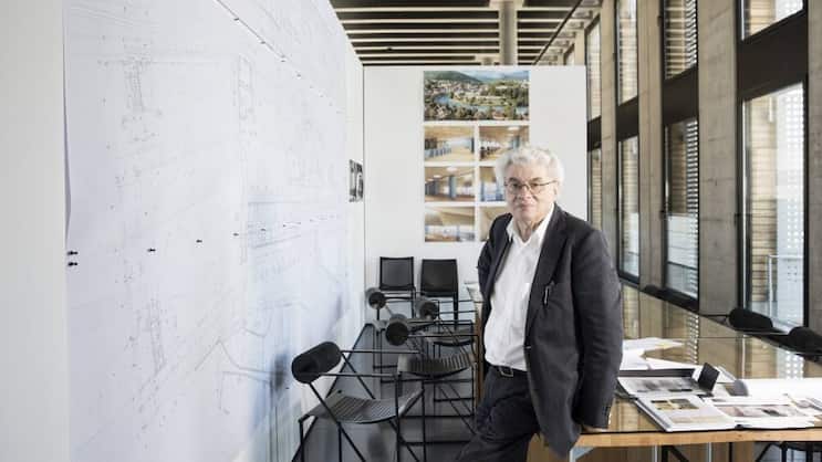 Mario Botta: Der Architekt verfolgt Macrons Aufstieg mit Besorgnis.Tanja Demarmels