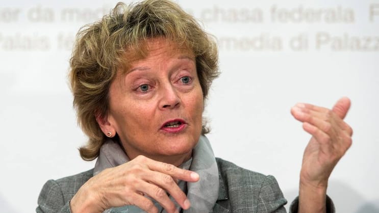 «Wir brauchen jetzt dringend Sicherheit»: Finanzministerin Eveline Widmer-Schlump.Keystone