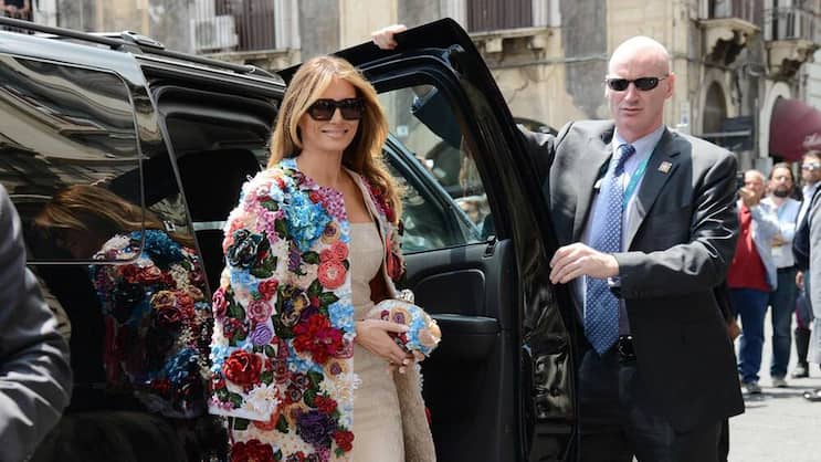 Melania Trump: Die Gattin von Donald Trump begleitet ihn nach Sizilien.  Keystone