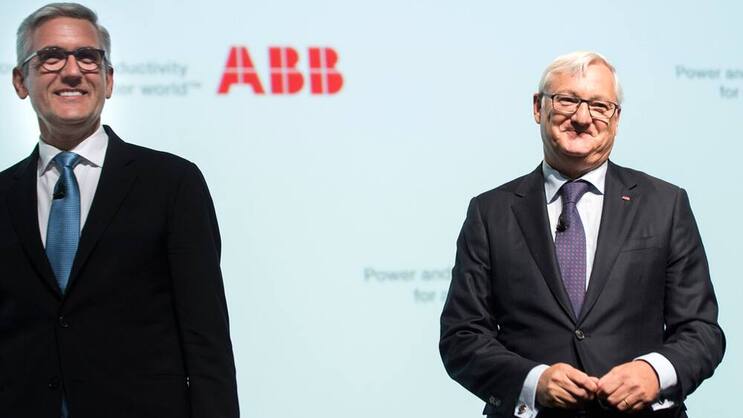 Die ABB-Lenker: Ulrich Spiesshofer und Peter Voser (v.l.). Keystone
