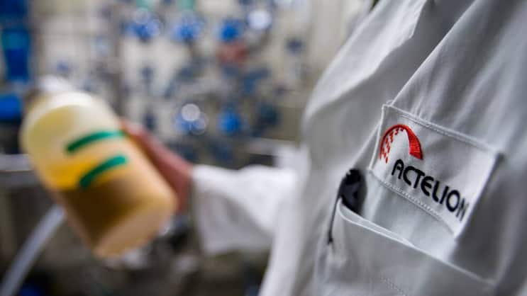 Actelion: Vorderhand bleiben die Aktien unter Druck. Keystone