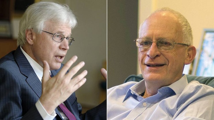 Höchste Ehre: Bengt Holmström und Oliver Hart (r.). Keystone
