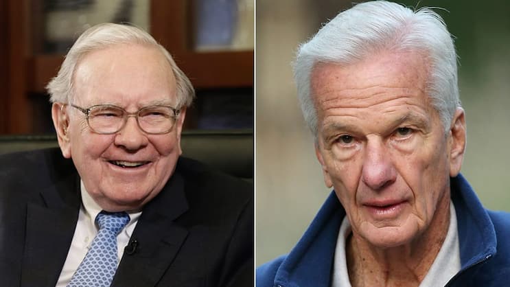 Warren Buffett und Jorge Lemann: Sollen Interesse an Mondelez haben. Keystone