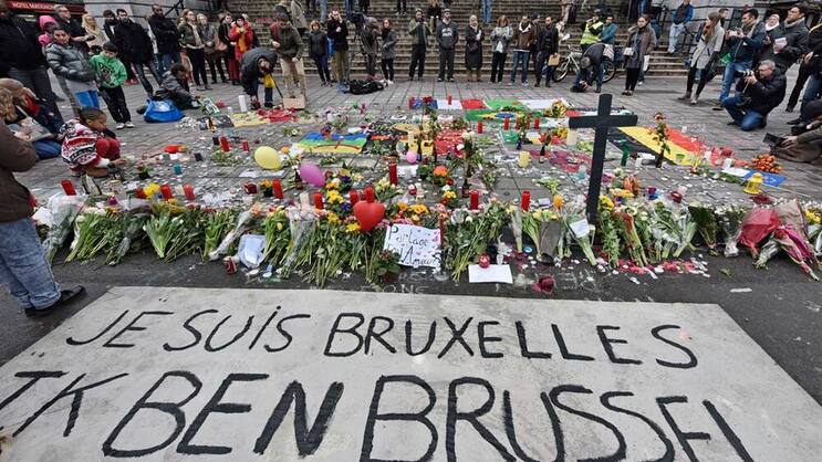 Brüssel: Grosse Trauer für die Opfer der Anschläge.  Keystone