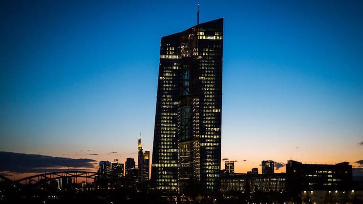 EZB in Frankfurt am Main: Keine Bewegung im Leitzins. Keystone