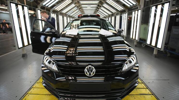 Produktion von VW: «Die Zeiten zweistelliger Wachstumsraten im Reich der Mitte sind vorbei.»Bloomberg