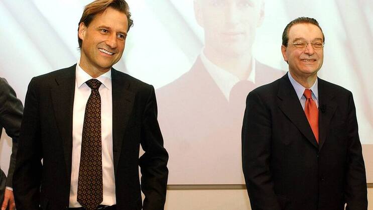 Oswald Grübel und Walter Berchtold: Lenkten zusammen die Zügel der CS. (Bild: Keystone)