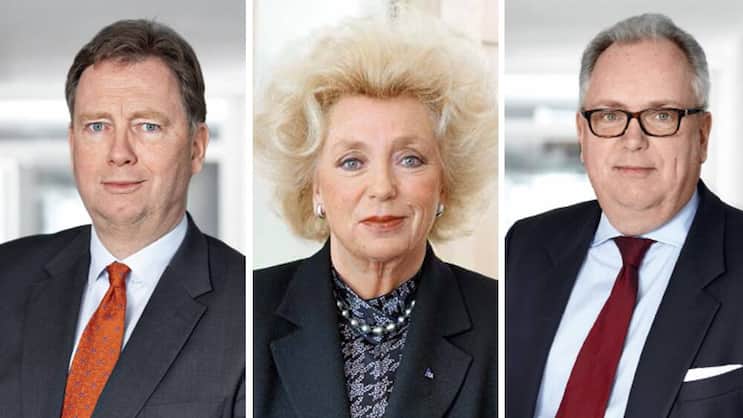 Familie: Finn, Kirsten und Jörn Rausing sitzen im Verwaltungsrat der Tetra Laval Group. PR