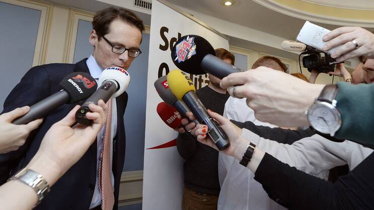 Roger Köppel: Bereits heute ein gefragter Redner.   Keystone