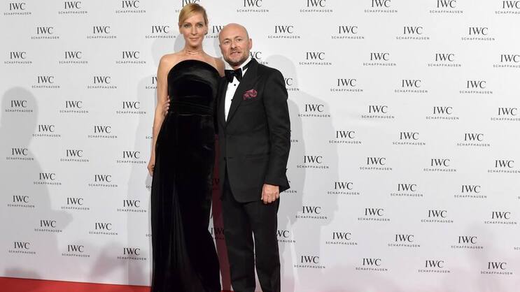 Georges Kern mit Uma Thurman: Richemont verliert den Chef der Uhrensparte.Keystone