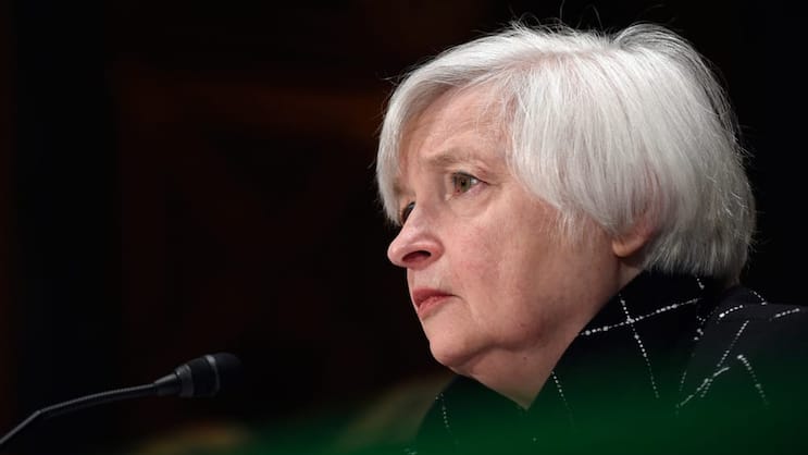 Janet Yellen: Die US-Notenbank rückt von ihren früheren Plänen ab.Keystone