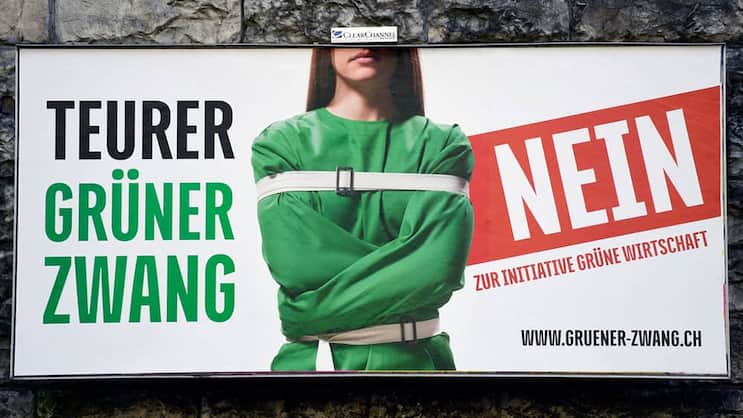 Abstimmung: Klares Nein für «Grüne Wirtschaft». Keystone