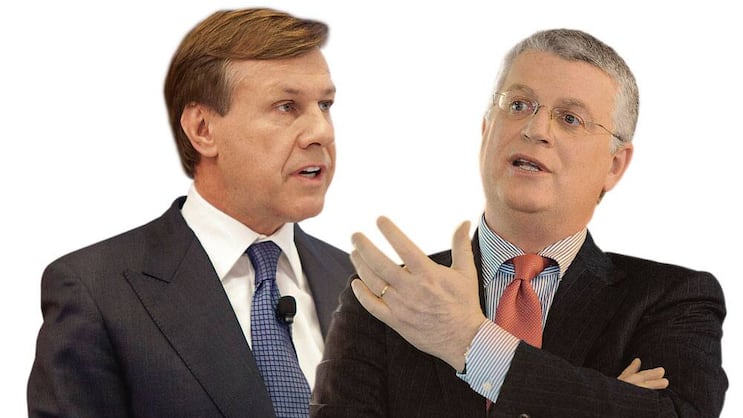 Verwöhnen ihre Aktionäre mit hohen Ausschüttungen: «Zürich»-CEO Martin Senn (l.) und Pascal Kiener, CEO Banque Cantonale Vaudois